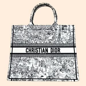 Christian Dior Book Tote Plan de Paris Bag